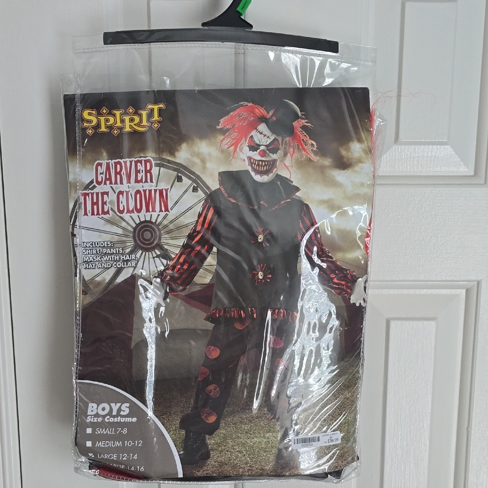 Spirit Clown Costume for Kids - Black and Red